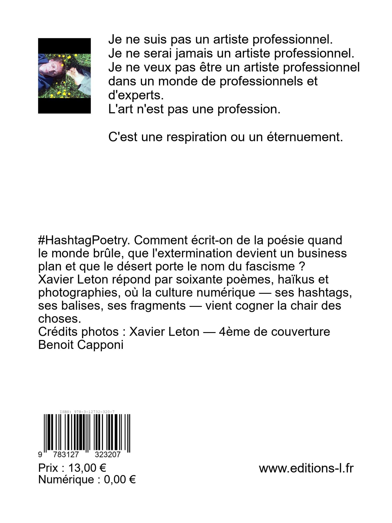 Verso couverture HashtagPoetry