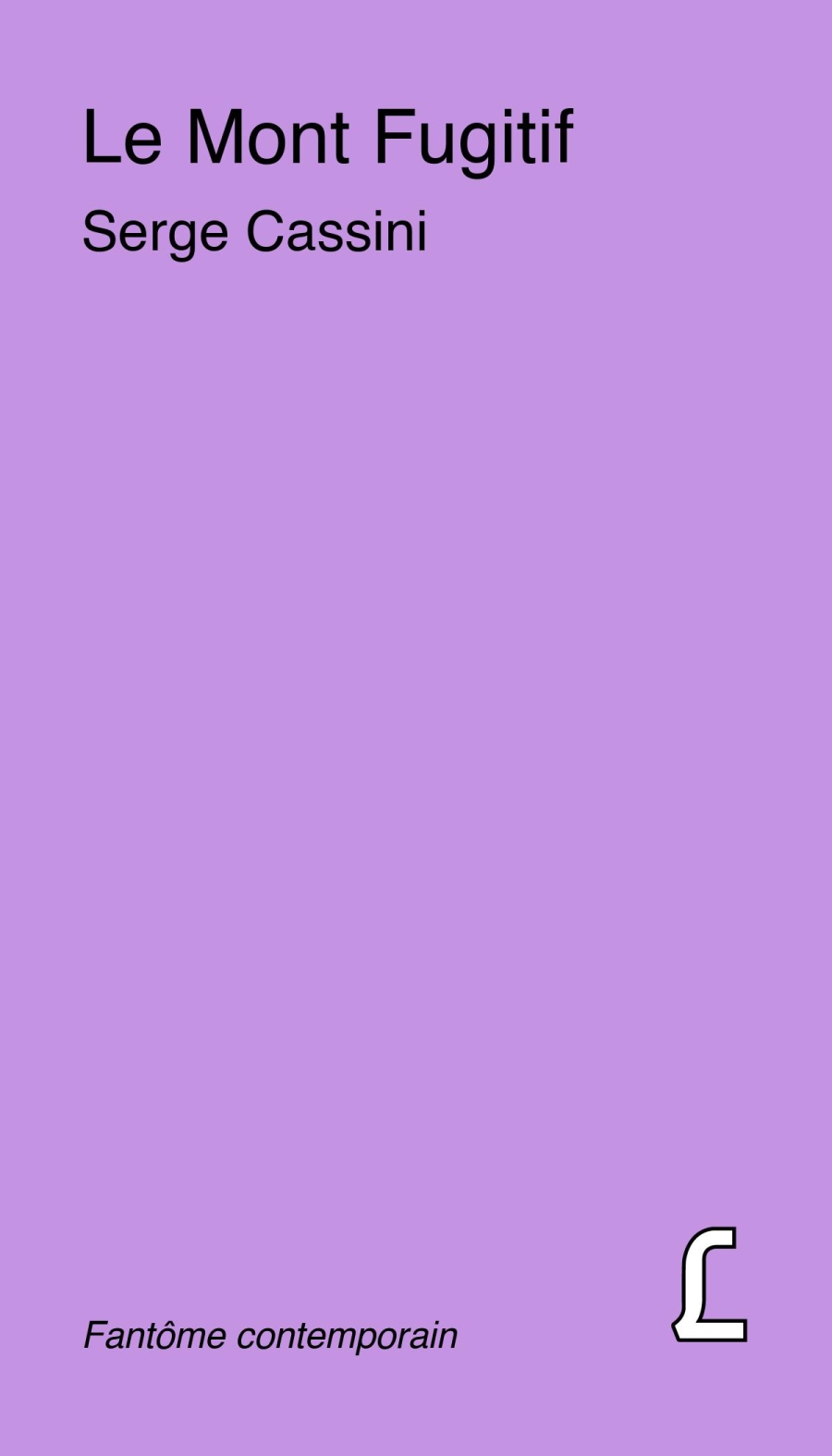 Recto couverture Le Mont Fugitif