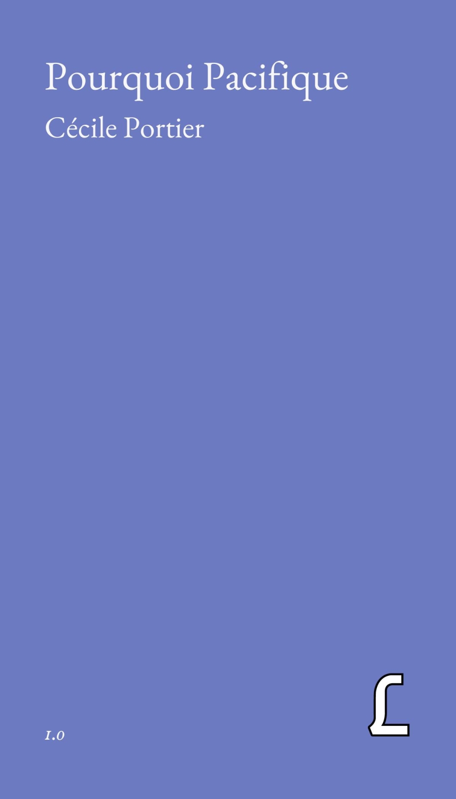 Recto couverture Pourquoi pacifique