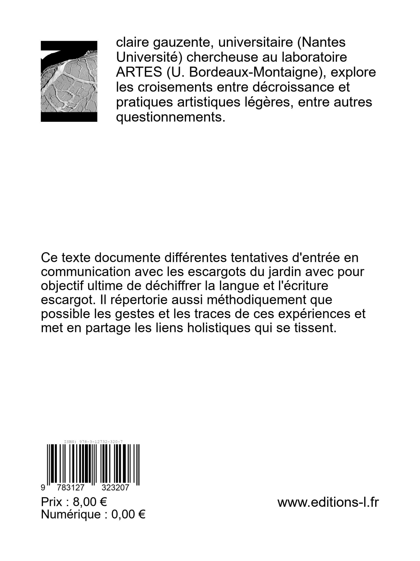 Verso couverture ventrepieds - essais de thérolinguistique